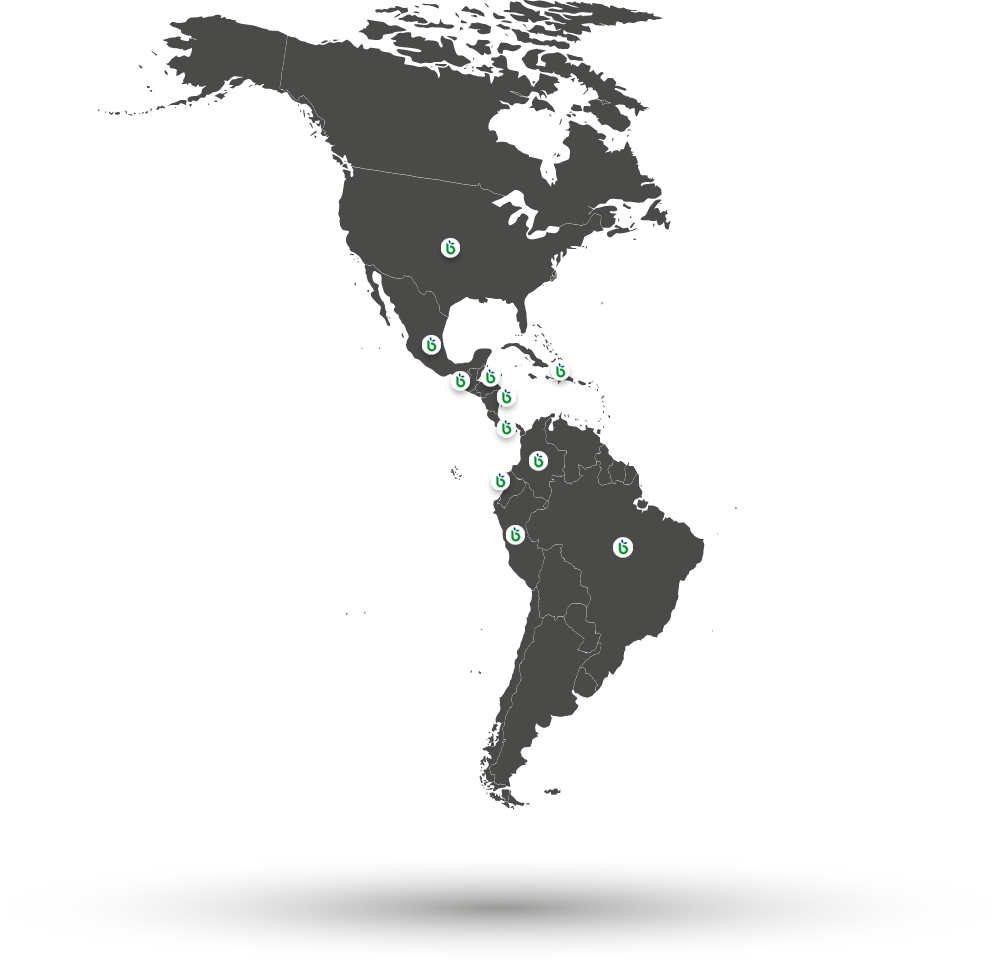 Mapa America logo blu